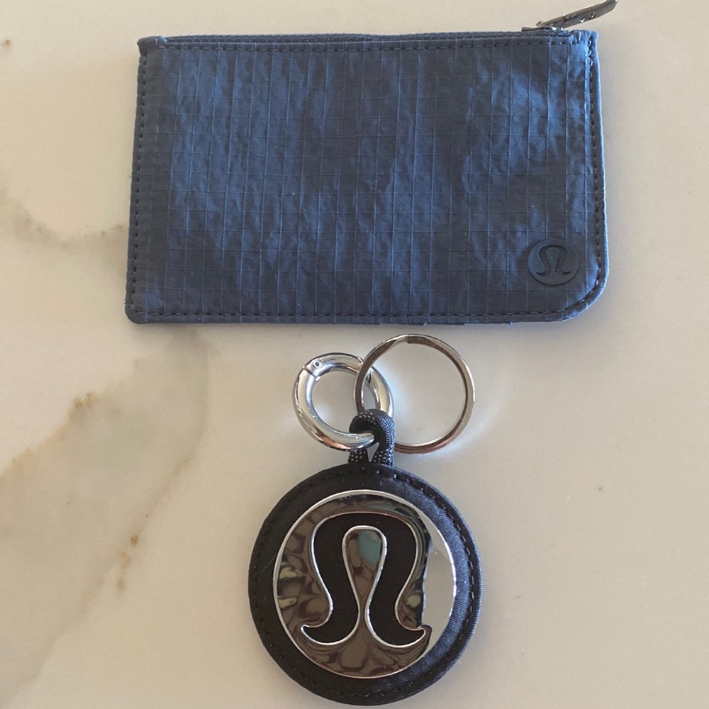 Lululemon keychain and mini wallet new NWOT